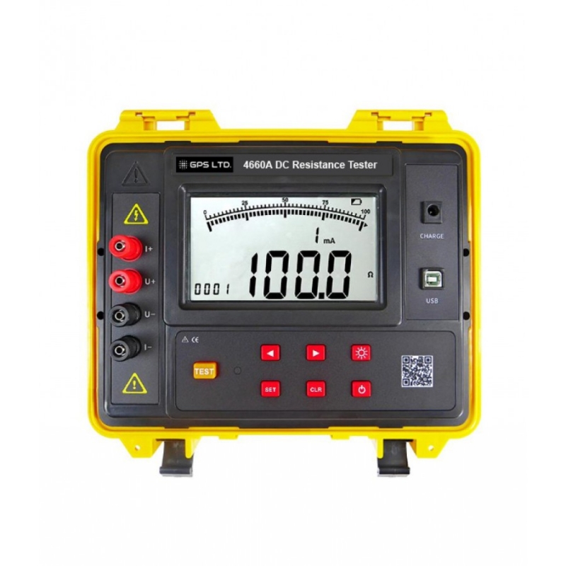 میکرو اهم متر (DC Resistance Tester) پرتابل GPS مدل: CRT-4660A