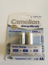 باتری قلمی سایز AA قابل شارژ  - CAMELION ALWAYS READY
